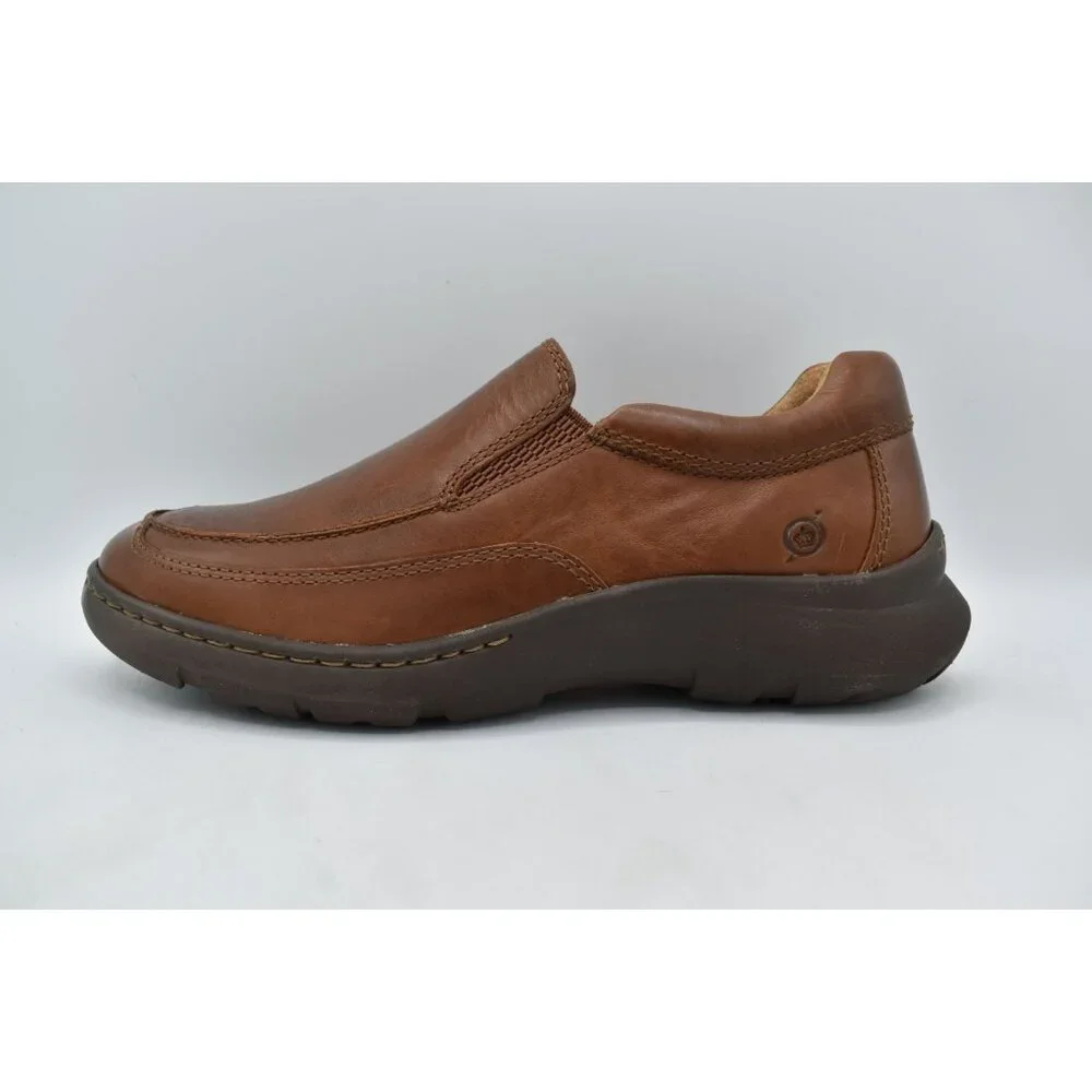 Born Mens Size‎ 10 Cambridge British Tan Leather Loafers Shoes